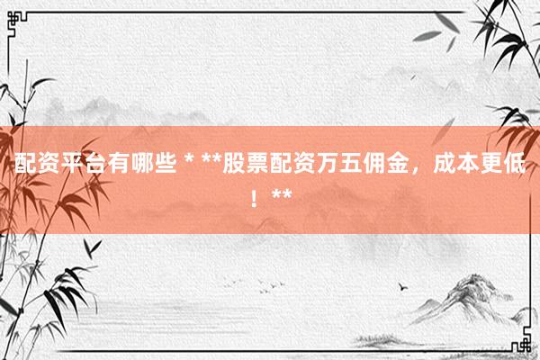 配资平台有哪些 * **股票配资万五佣金，成本更低！**