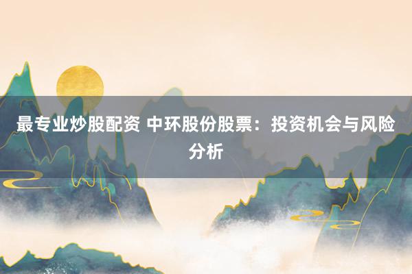 最专业炒股配资 中环股份股票：投资机会与风险分析